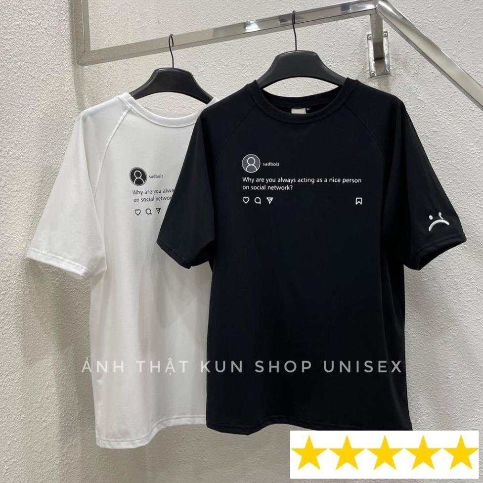 Áo thun sad boiz sadtagram tee logo nam nữ áo thun tay lỡ sadboiz sadtagram full tag