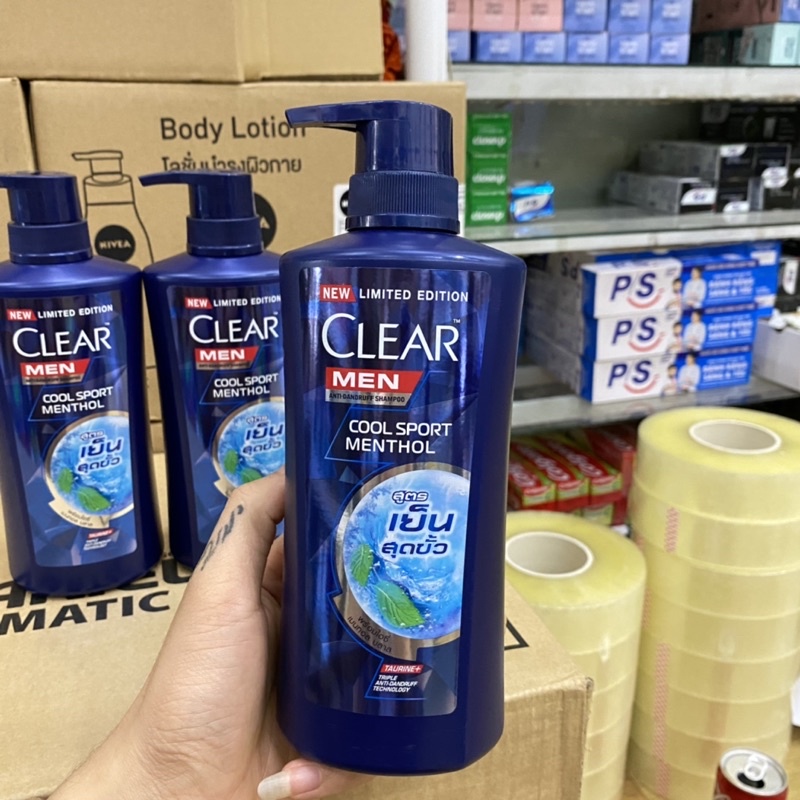 Dầu gội CLEAR MEN mát lạnh bạc hà Thái Lan (410ml)