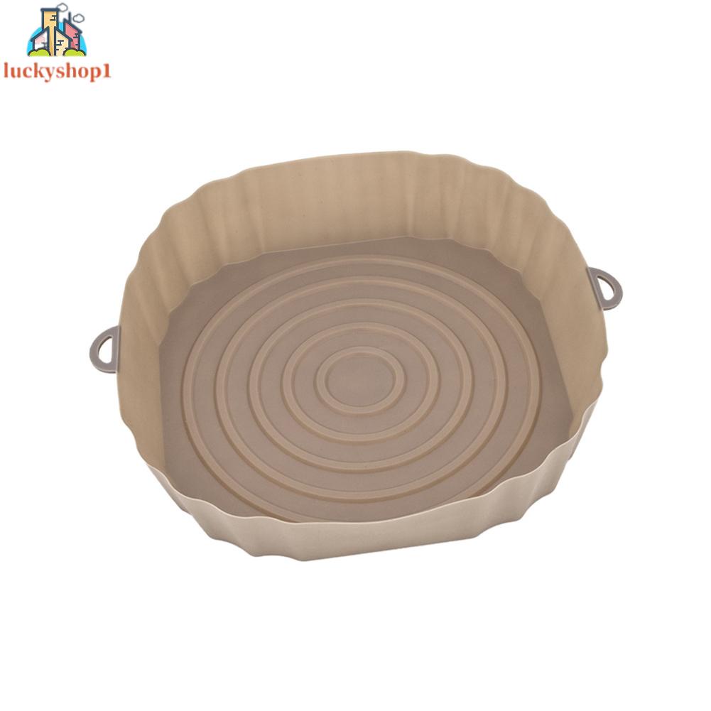 Mới không dính Silicone Oil Air Fried Pan Silicone Baking Pan Không khí Fried Pan Khay tái sử dụng Silicone Baking Pan
