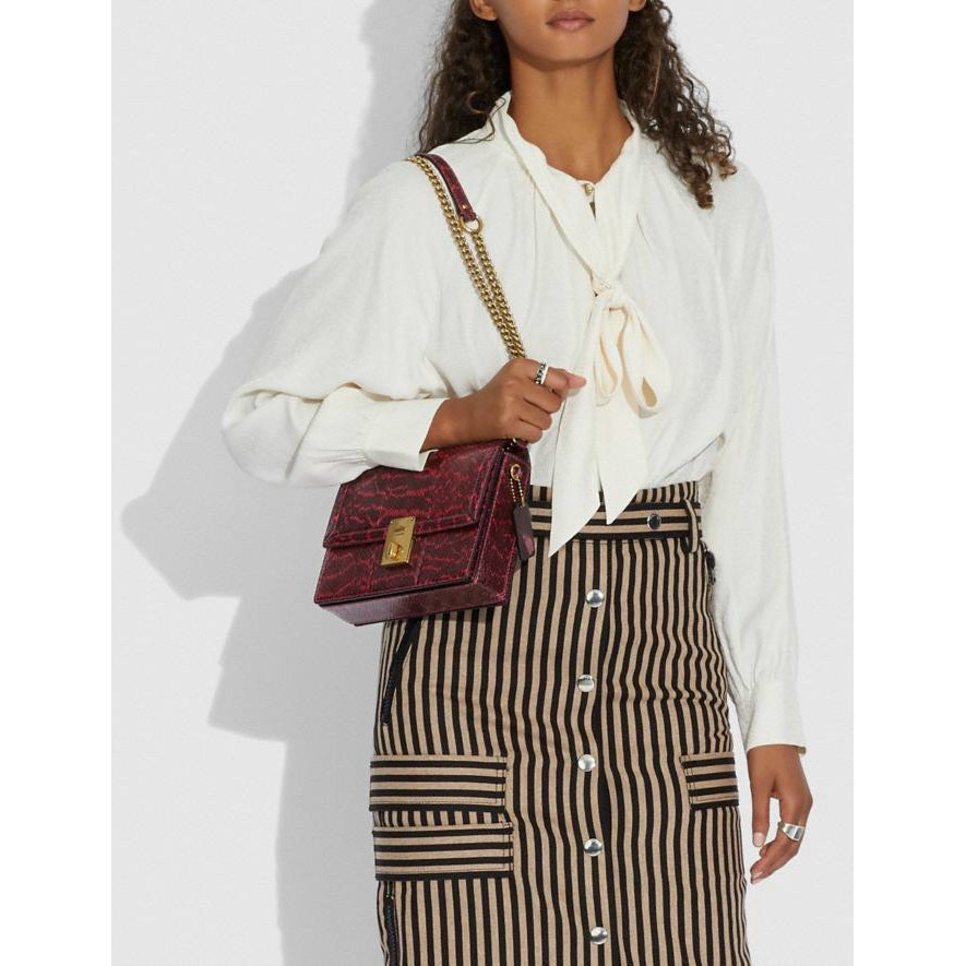 🎀  TÚI SẴN ĐÓN TẾT -  TÚI COACH HUTTON DA RẮN 738