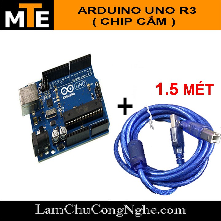 Module arduino UNO R3 chip cắm Atmega16u2 (board phát triển) kèm cáp