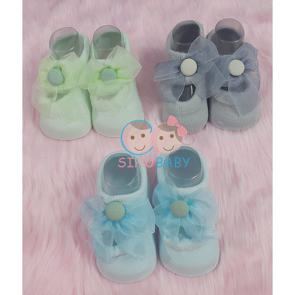 Tất, Vớ Nơ Công Chúa Cho Bé Gái Sơ Sinh Dễ Thương [SiHu Baby Shop]