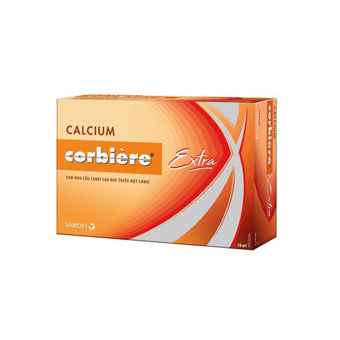 canxi Calcium Corbiere 5ml , 10ml hộp 30 ống