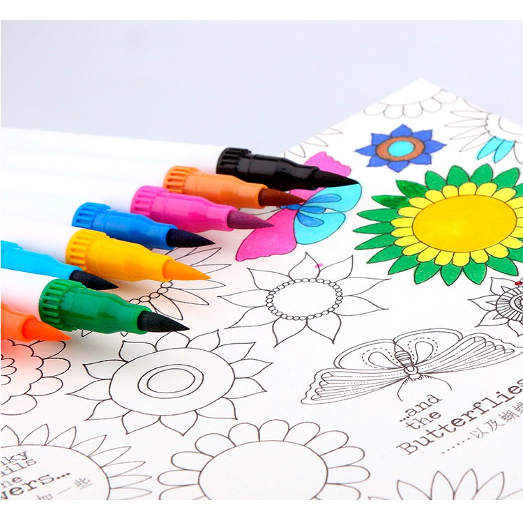 Bộ Bút lông kim, bút màu nước dùng để vẽ, tô màu, viết calligraphy, bullet journal