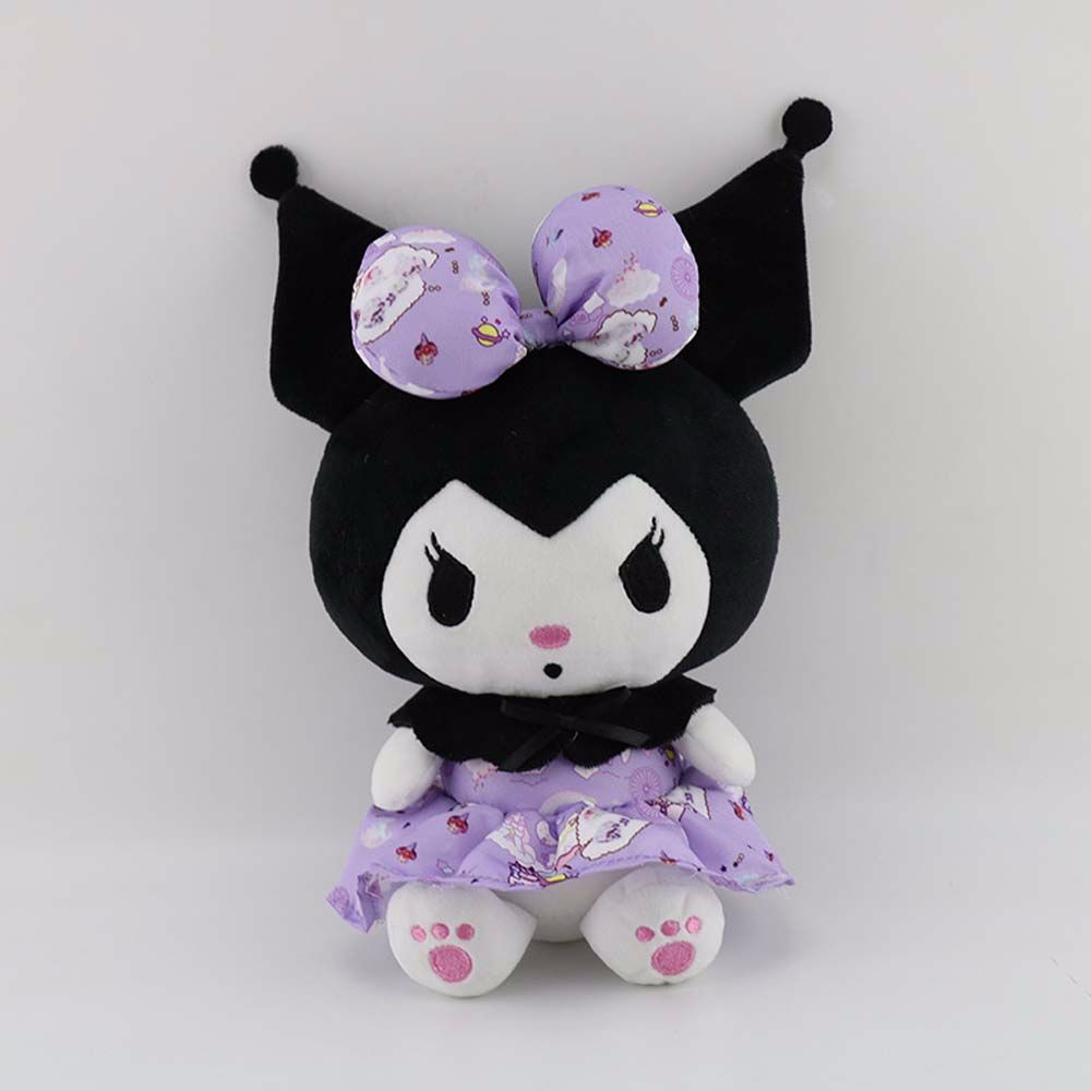 Đồ chơi búp bê nhồi bông aaron1 hình thỏ kuromi dễ thương 25cm - ảnh sản phẩm 8