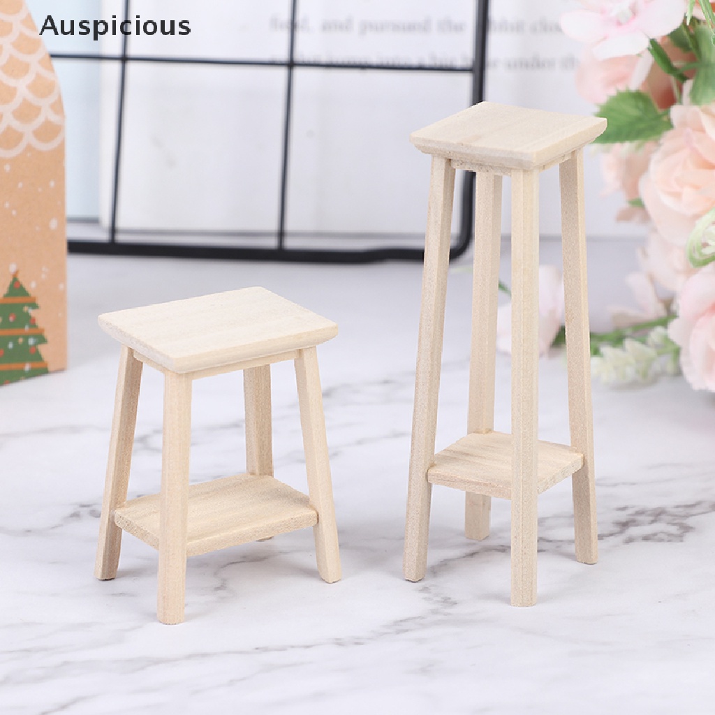 Mô Hình Ghế Gỗ Mini Tỉ Lệ 1: 12 Trang Trí Nhà Búp Bê