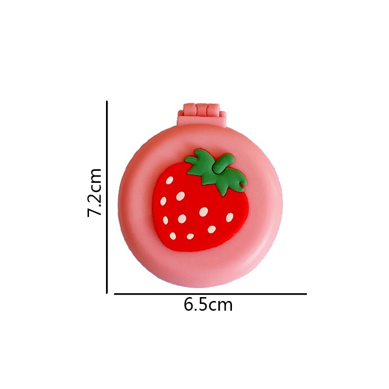 Lược Mini Có Thể Gấp Gọn Phối Gương Họa Tiết Hoạt Hình Xinh Xắn