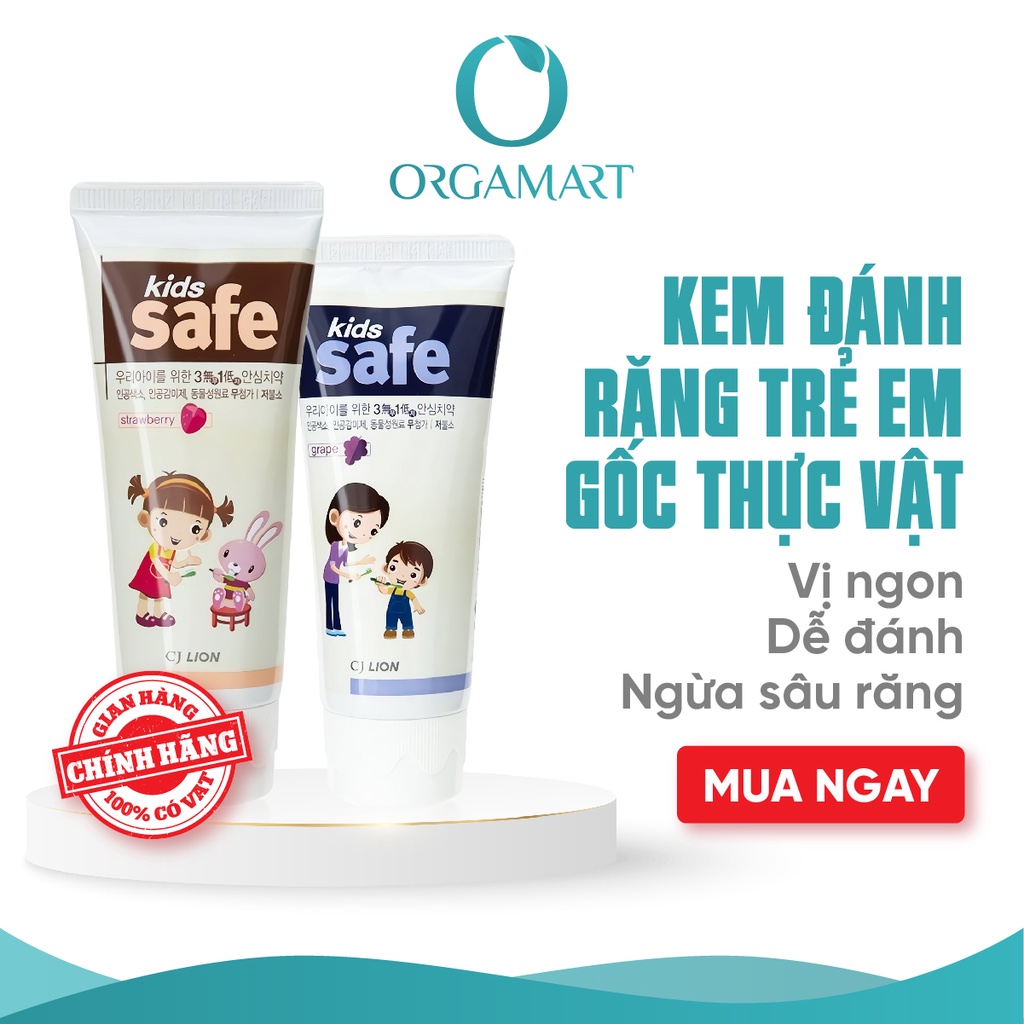 Kem Đánh Răng Trẻ Em Lion Kids Safe Hàn Quốc Sản Phẩm Chăm Sóc Răng Miệng Của Trẻ 90g