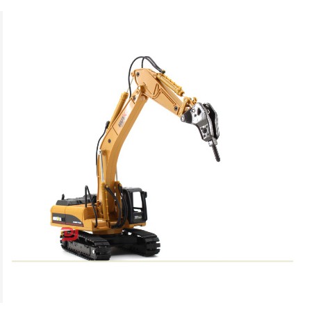 Mô hình xe khoan đất đồ chơi xe phá bê tông HUINA