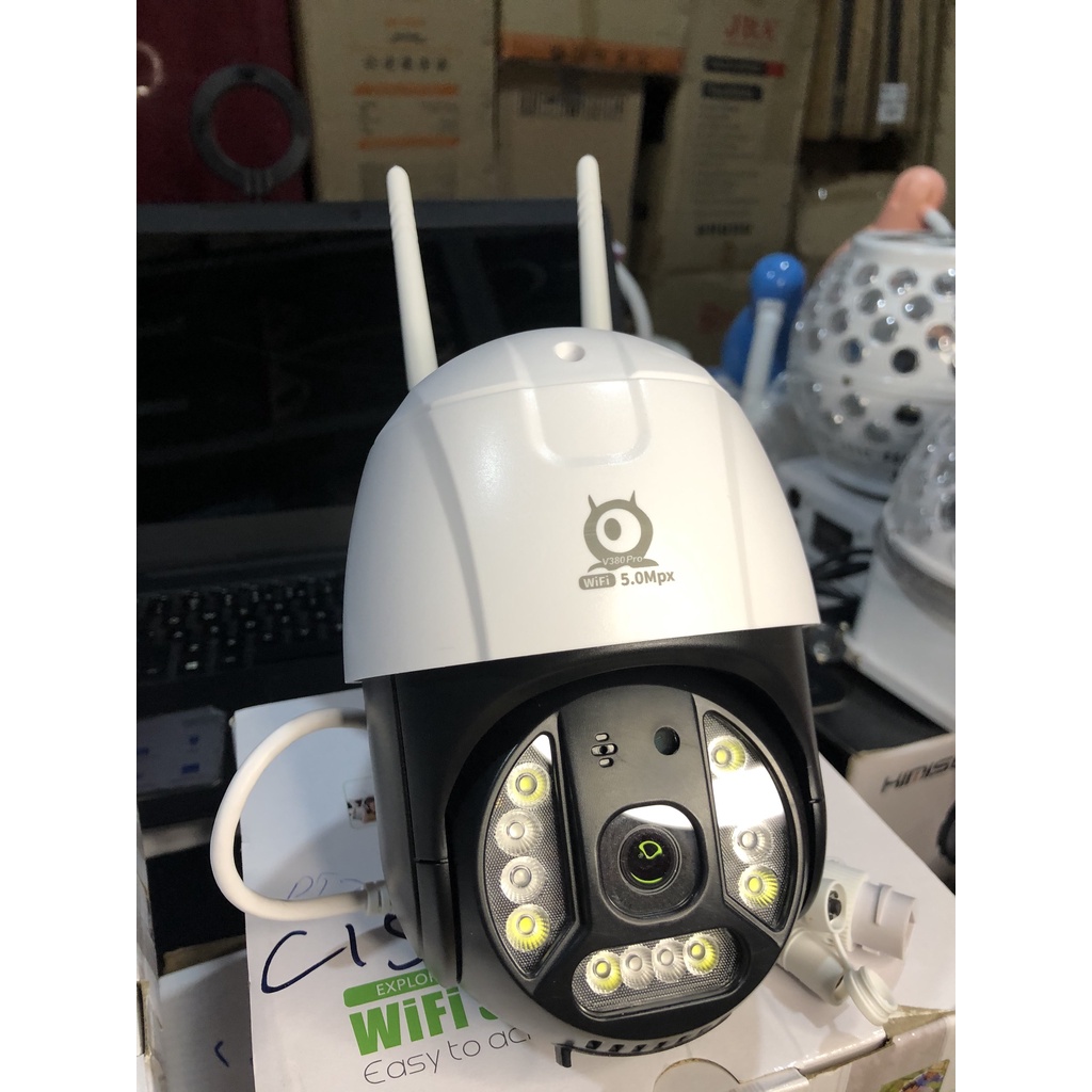 [SIÊU GIẢM GIÁ] Camera PTZ ngoài trời V380 Pro C15 5.0 Mpx Siêu nét-Xoay 360 độ | BigBuy360 - bigbuy360.vn