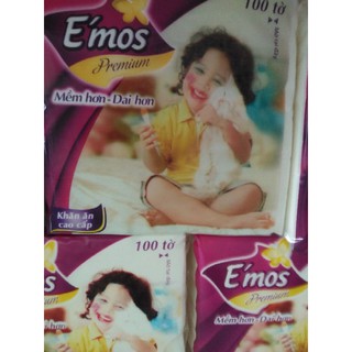 Giấy vuông E'mos lớn 100 tờ