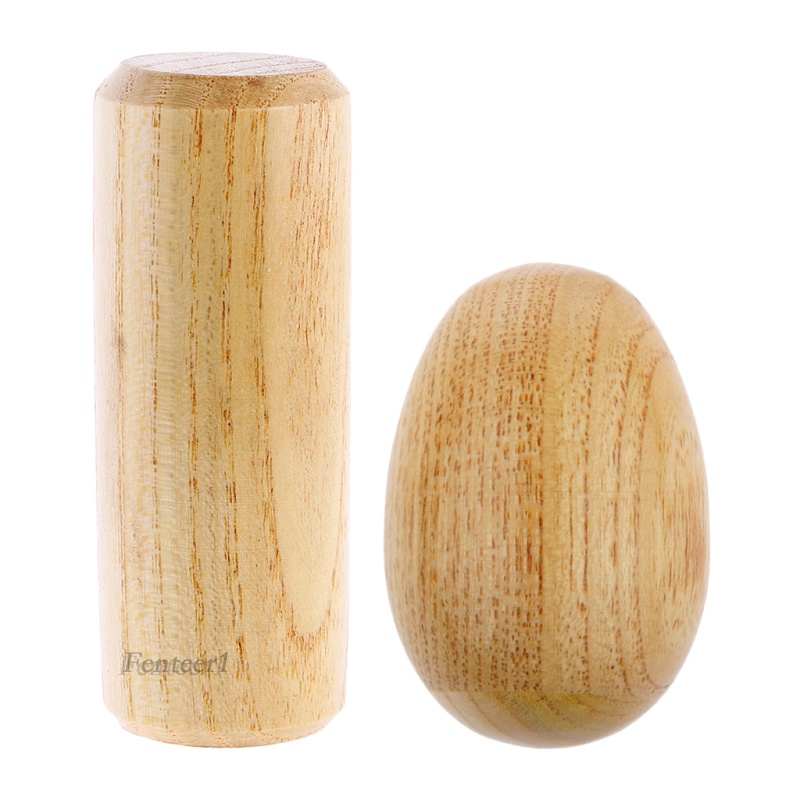 Round Sand Shaker Rhythm Musical Instrument Wooden Hand Percussion Sand Egg