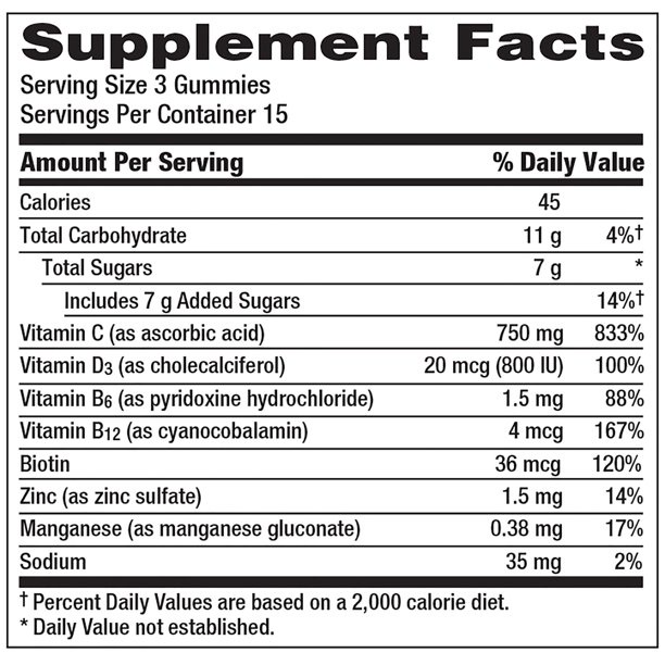 [DATE 11/2022] EMERGENCE-C GUMMIES IMMUNE WITH VITAMIN D 45 GUMMIES (45 VIÊN VỊ CAM)390