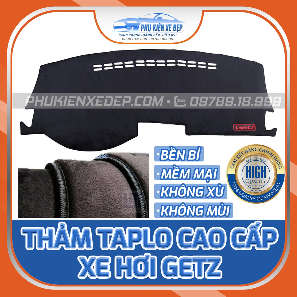 Thảm chống nóng taplo cho xe HYUNDAI GETZ chất liệu Nhung Lông cừu 3 lớp chống trượt