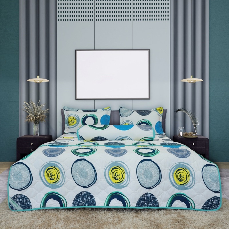 Bộ Chăn Ga Gối Cotton Hometex - Chăn Drap Gối Hometex - Sản Phẩm Của CTY May Thiên Hà
