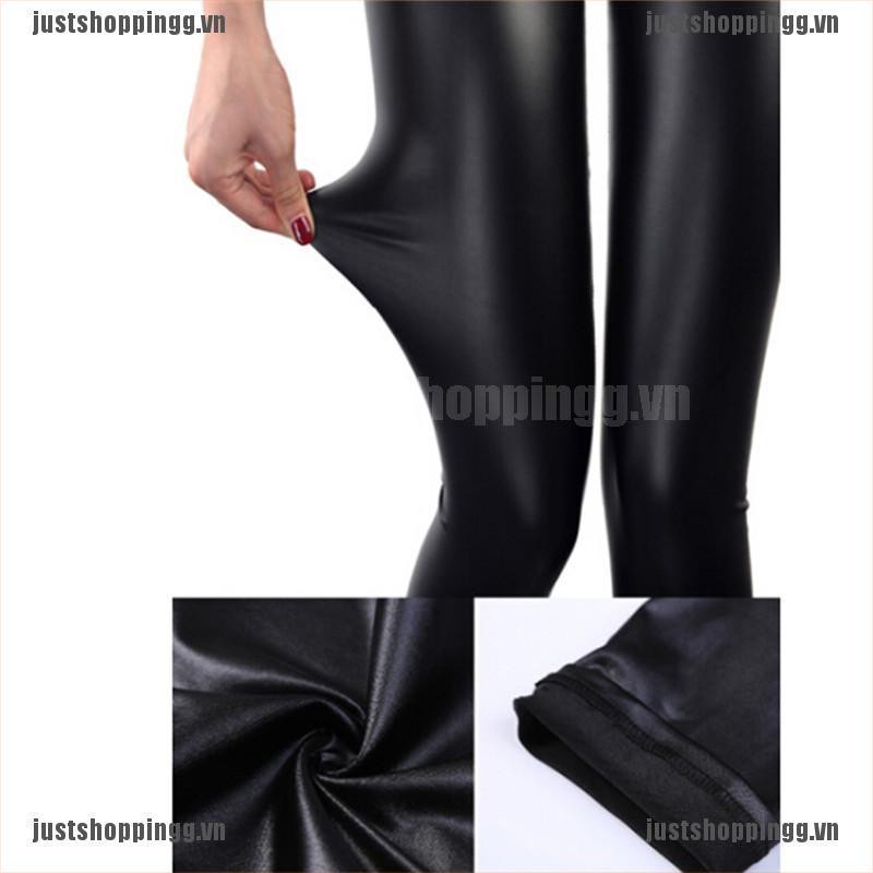 Quần legging giả da phong cách thời thượng