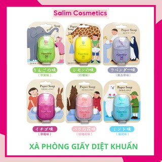 Xà Phòng Giấy Diệt Khuẩn, Xà Phòng Giấy Xuất Nhật Bỏ Túi XP01
