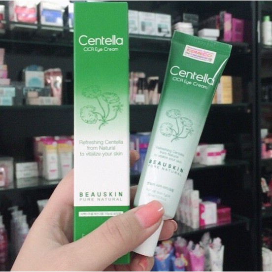 Kem Dưỡng Mắt Beauskin Centella Cica Eye Cream Hàn Quốc 30g/Tuýp- Hang chinh hang