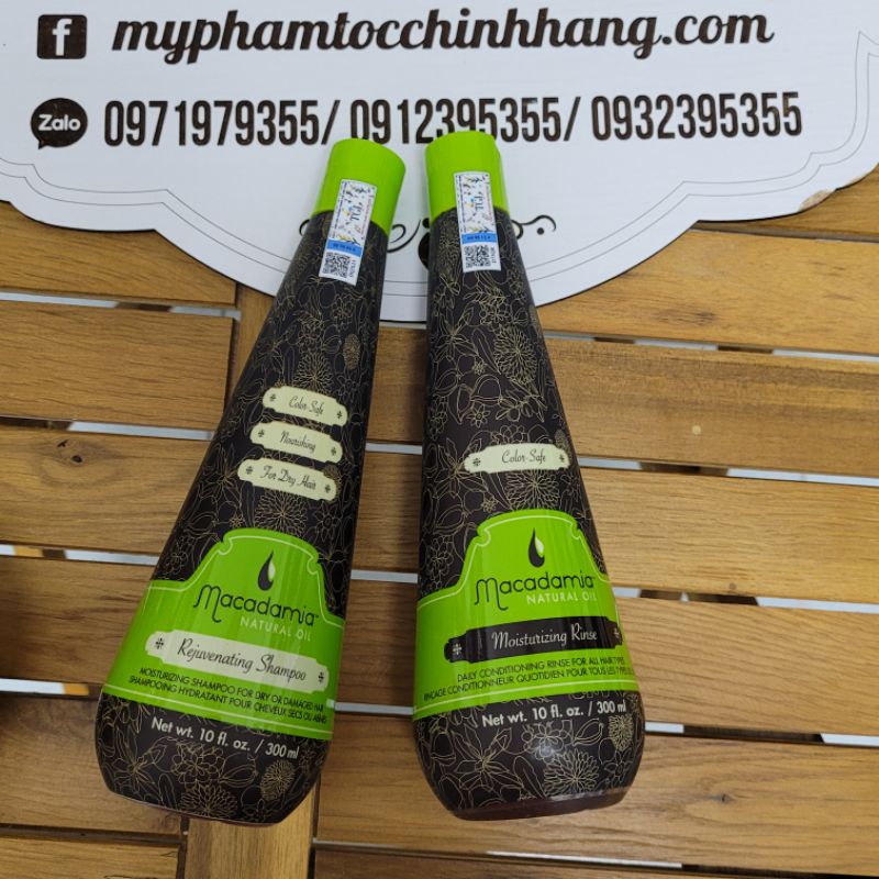 Dầu gội xả Macadamia trẻ hóa chính hãng công ty Trà Giang 300ml