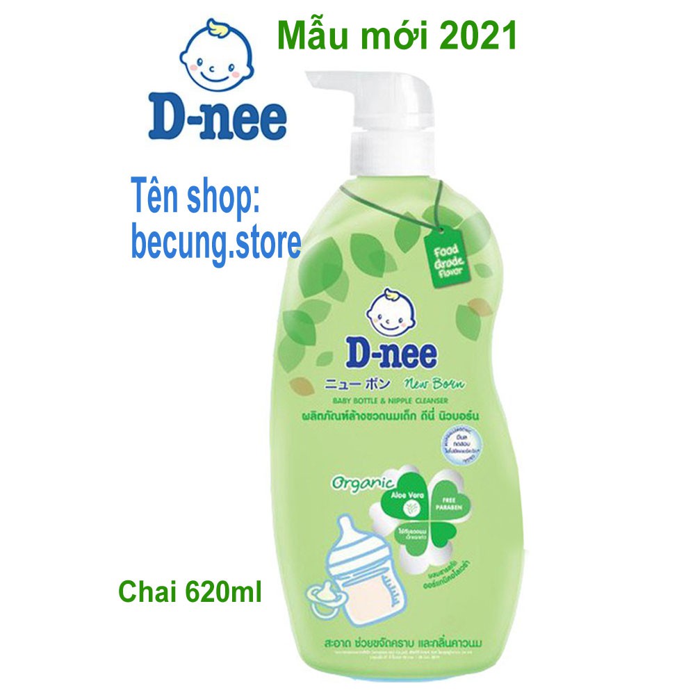 Nuớc rửa bình sữa Dnee chai 620ml (date 03/2024)