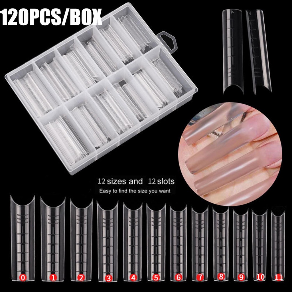 ROSE Khuôn Nối Dài Móng Tay Bằng Acrylic Cong Chuyên Dụng Cho Salon