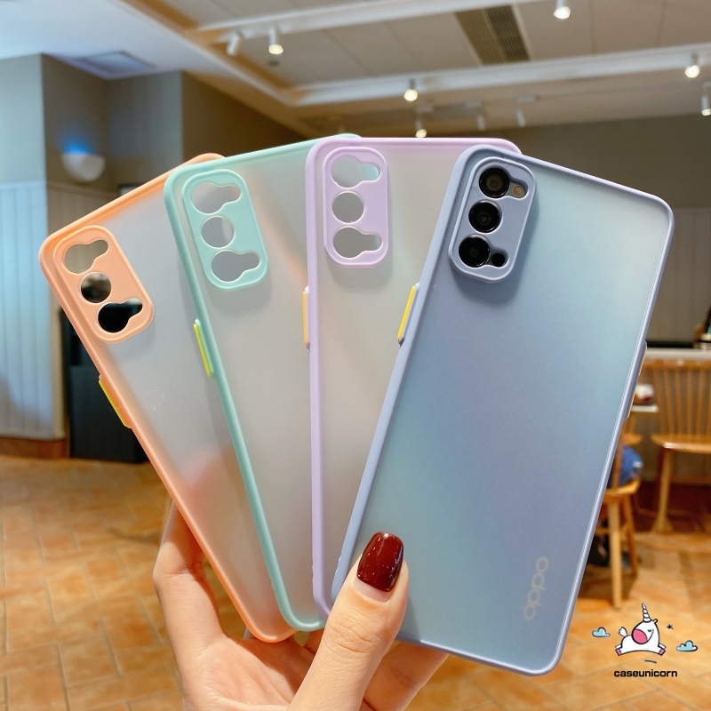 Ốp Điện Thoại Chống Sốc Viền Màu Cho Oppo Reno4 Reno 4f A93 F17Pro Reno4 Lite