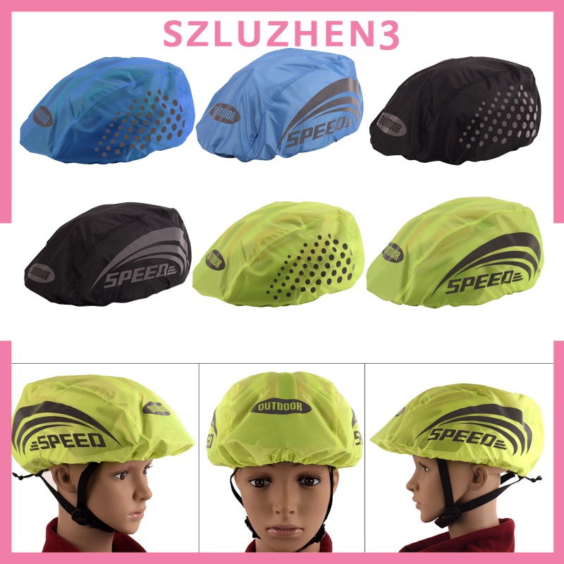 Vỏ bọc mũ bảo hiểm chống nước chống bụi có dải phản quang di động cho hoạt động thể thao ngoài trời