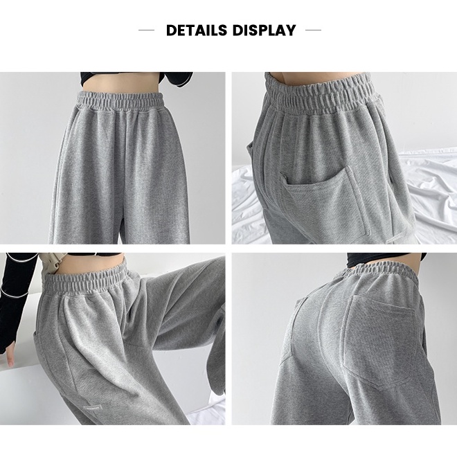 Cocory vn Quần Dài Ống Rộng Lưng Cao Thiết Kế Đơn Giản Thời Trang Cho Nữ