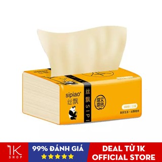 1 Gói 300 Tờ Giấy Ăn Gấu trúc Sipiao Siêu Dai