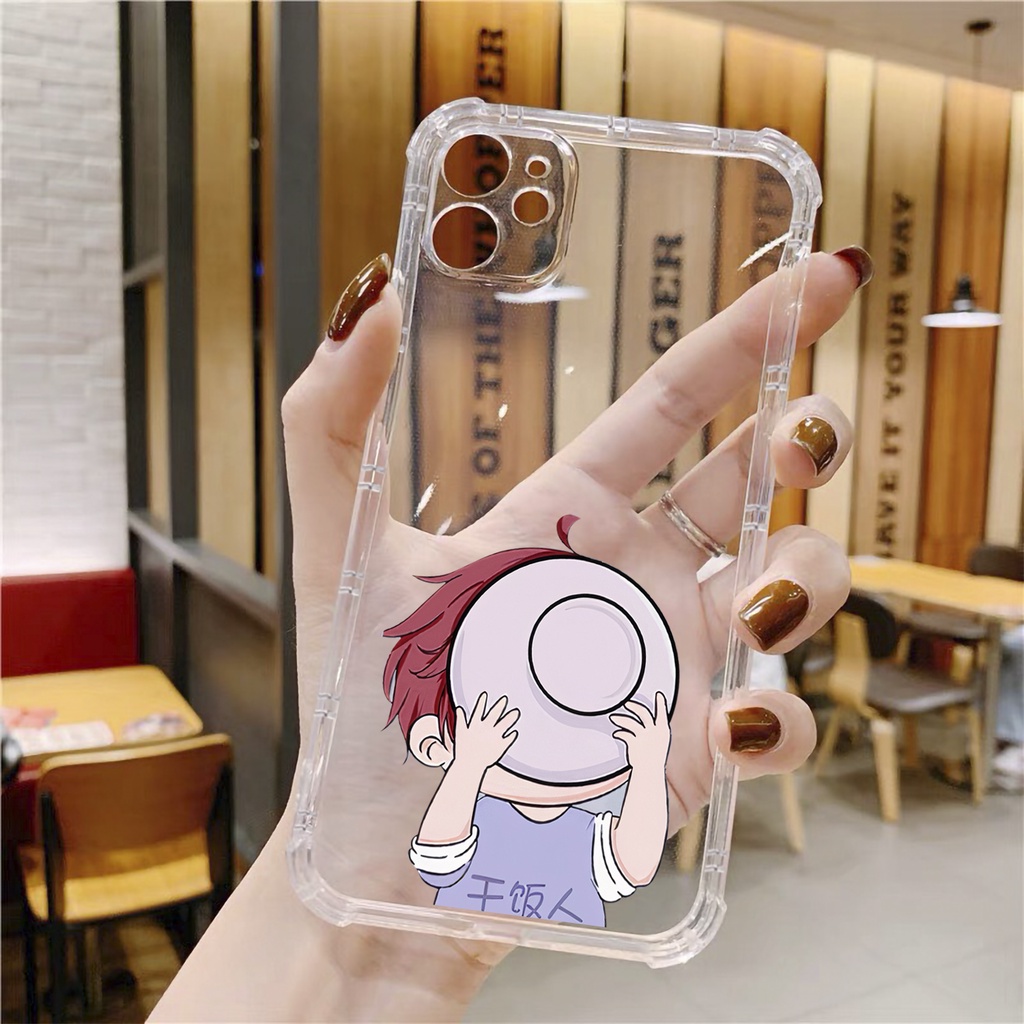 Ốp lưng iphone cặp đôi ham ăn chống sốc trong suốt case 14plus 14 pro max 13 12 promax 11 mini 6 6s 7 8 plus x xr xs Se