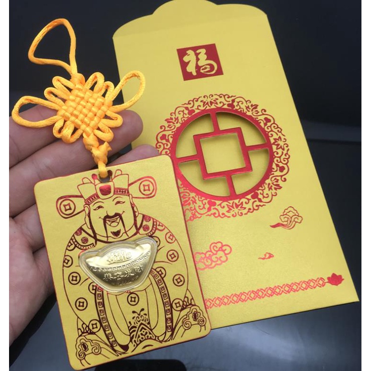 Bao Lì Xì Thần Tài Vàng TREO - Quà Tết Mừng Tuổi Tết