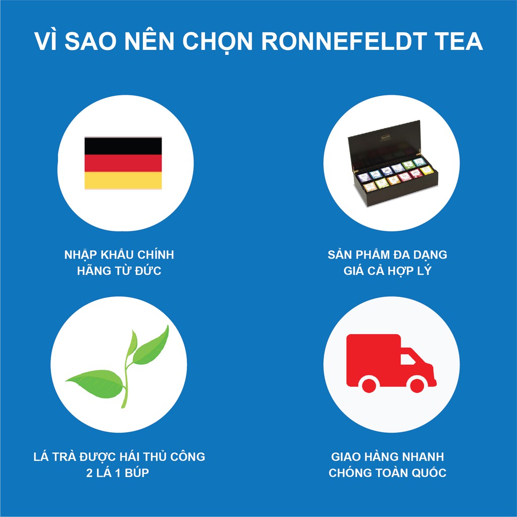[HÀNG CHÍNH HÃNG] Trà Túi Lọc Ronnefeldt tea-Teavelope Jasmine 1 túi 1.5g