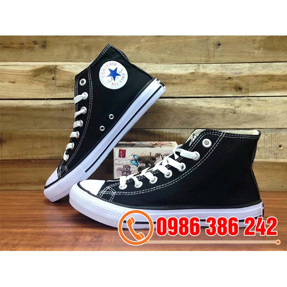 Giày Thể Thao Chuck 2 (II) Màu Đen Trắng Nam Nữ Cổ Cao