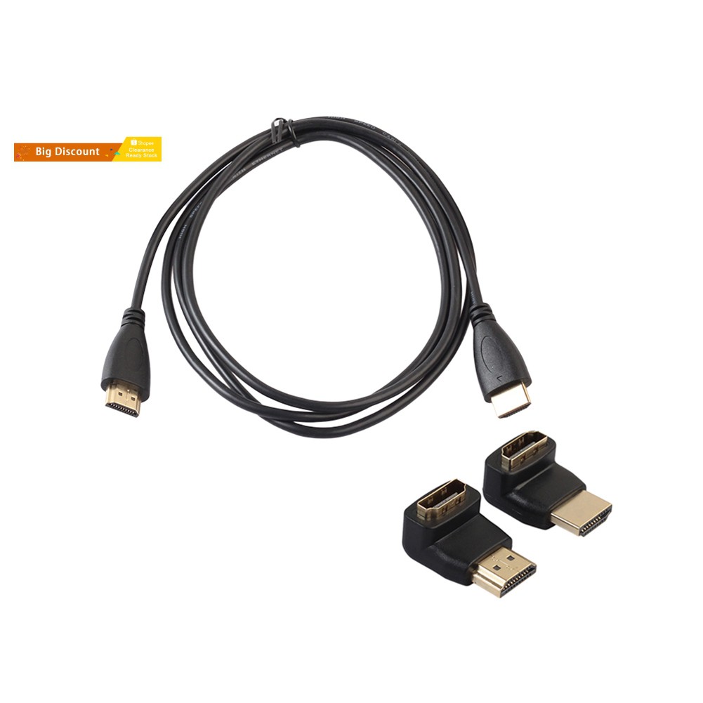 Dây Cáp Hdmi 90 Độ Tốc Độ Cao V1.4 Male Sang Male Female Hdmi