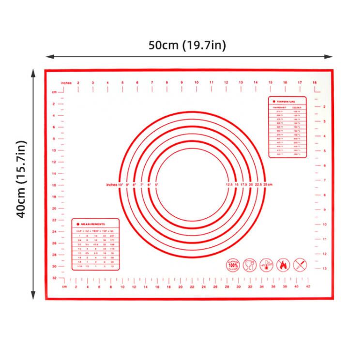 Thảm Silicone Nhào Bột Làm Bánh Đa Năng Tiện Dụng