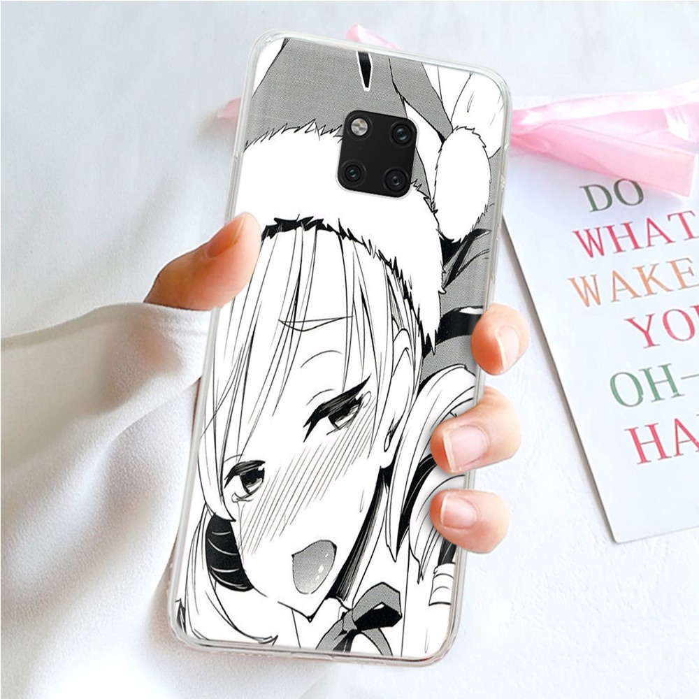 Ốp Điện Thoại Trong Suốt Hình Anime Ahegao Cho Motorola Moto E4 E5 E6 Plus E6S P30 Note Z2 Play Ty49