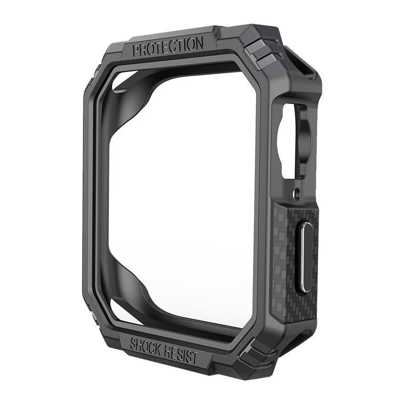 Viền Bảo Vệ Bằng Sợi Carbon PC Cho Apple Watch Series 7 6 SE 5 4 41mm 45mm 40mm 44mm