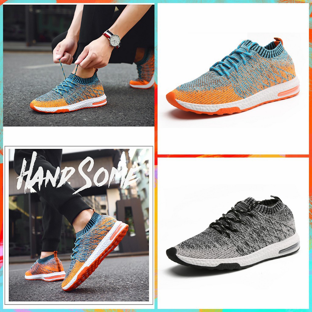 Giày Thể Thao Nam Sneaker Cổ Chun Đẹp