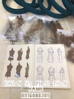 100k/ bộ khuôn vẽ phác thảo TK rập 3D