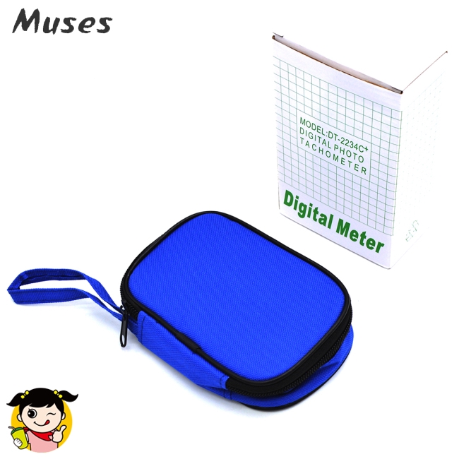 Muse07 DT2234 C+ Digital Tachometer RPM Meter Non-Contact 2.5RPM-99999RPM LCD Display Speed Meter Tester