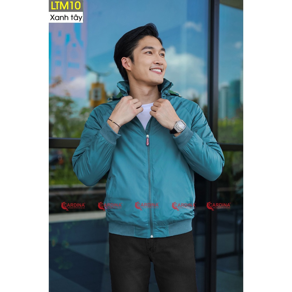 Áo Khoác Nam, Áo Gió Nam 2 Lớp Lót Lông Cừu CARDINA Cao Cấp Siêu Nhẹ, Siêu Ấm