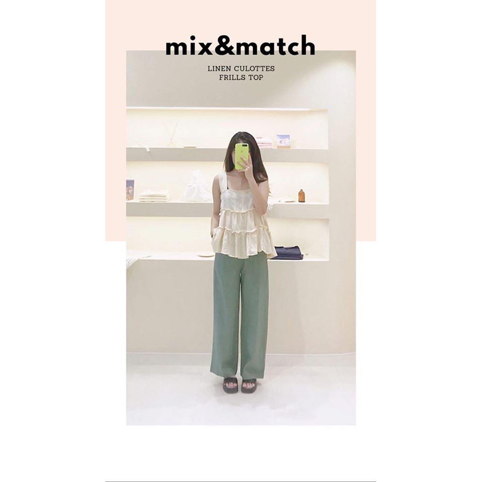 Naked By V - Quần đũi Linen Culottes