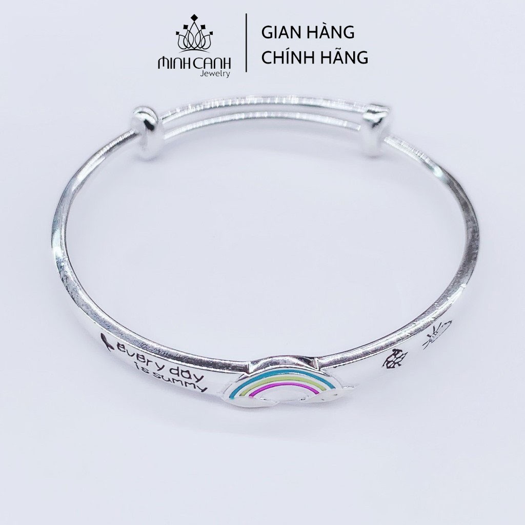 Lắc Bạc Hình Cầu Vồng Cho Bé Gái - Minh Canh Jewelry