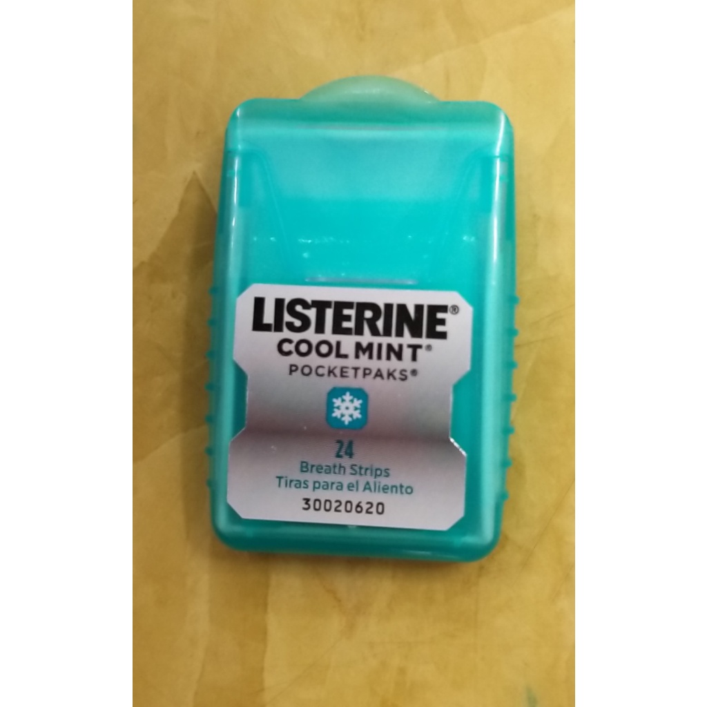 MIẾNG NGẬM THƠM MIỆNG LISTERINE POCKETPAKS FRESHBURST / COOLMINT 3 X 24 MIẾNG