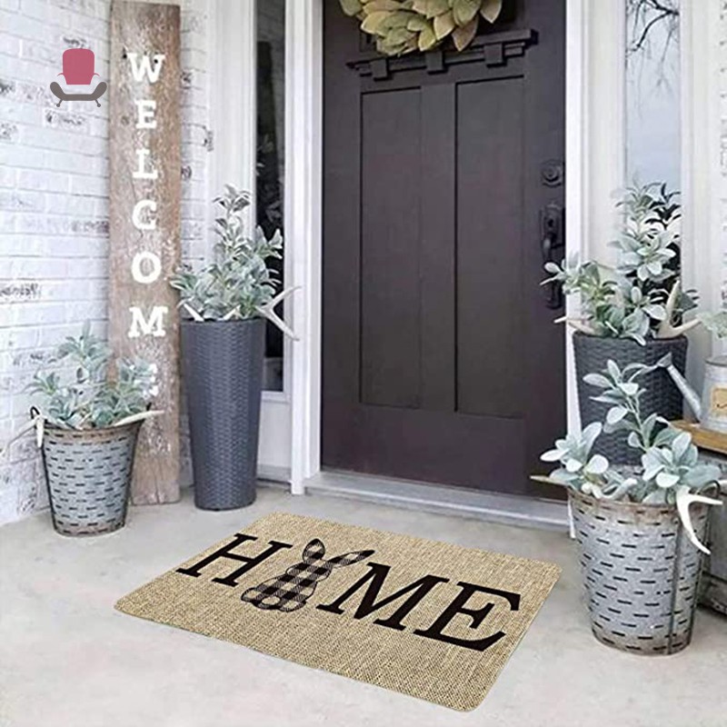 Thảm Lót Sàn Hình Chữ Nhật 40x60cm In Chữ Dùng Trang Trí Lễ Phục Sinh