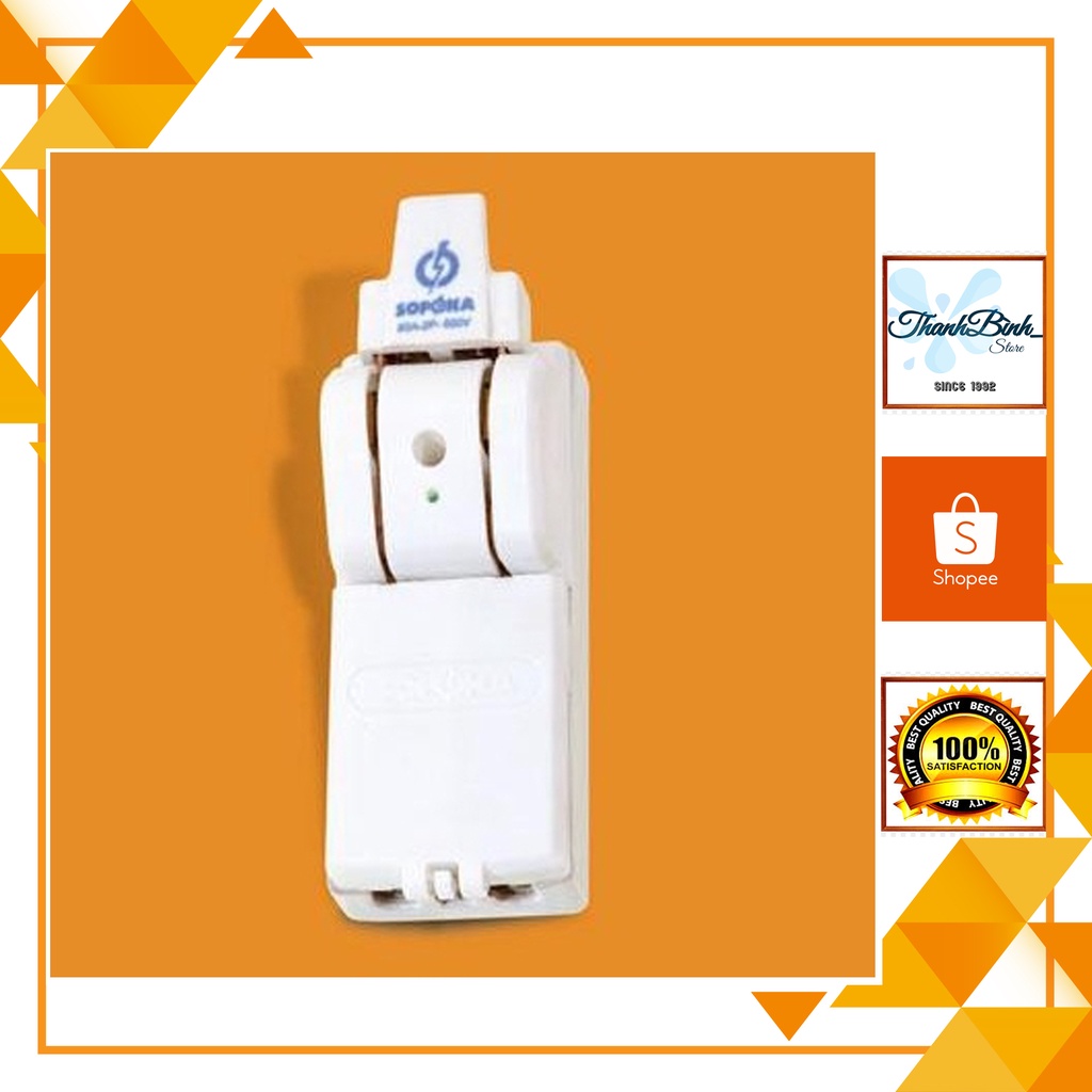 CẦU DAO ĐẾ SỨ 2P- 15A/ 20A/ 30A/ 60A SOPOKA/ VINAKIP CHỐNG CHÁY