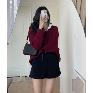 Audrey Len cổ tim trơn 955