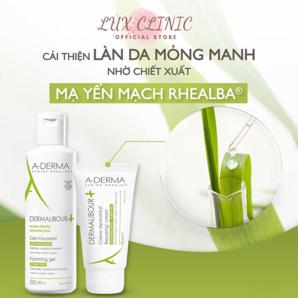 Kem dưỡng phục hồi và làm dịu da A-Derma Dermalibour Caprylic Repairing Cream 15ml/50ml