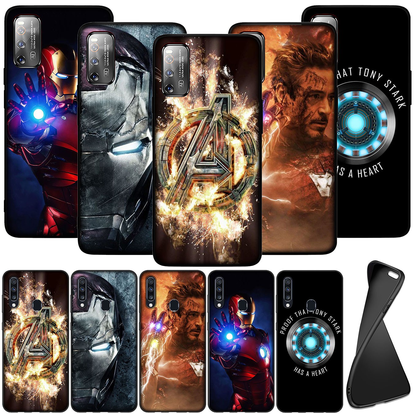 MARVEL Ốp Lưng Phong Cách Iron Man Cá Tính Cho Oppo Reno 5 4 3 Pro 2 Z F 2f 2z F5 F17 Pro A93 A73 2020 Reno5