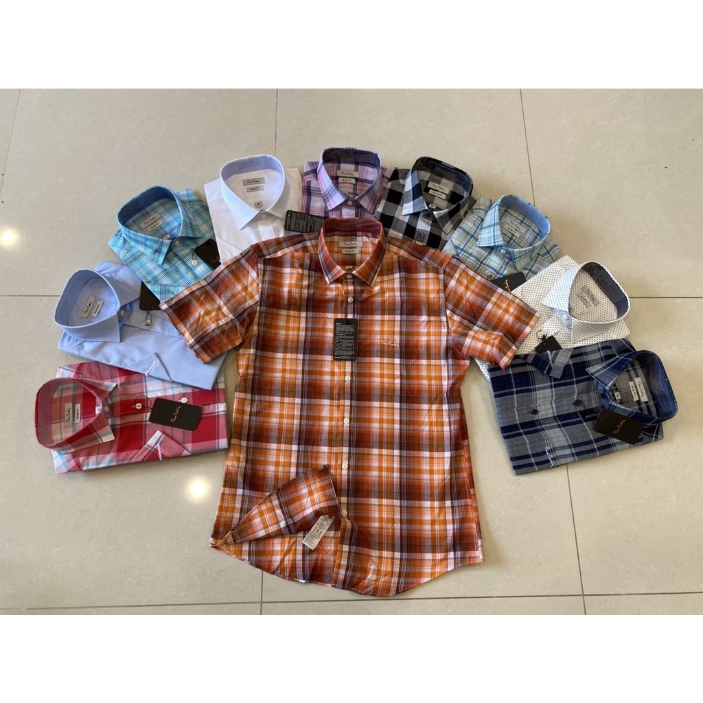 Áo Sơ Mi Ngắn Tay Nam PIERRE CARDIN Xuất Hàn
